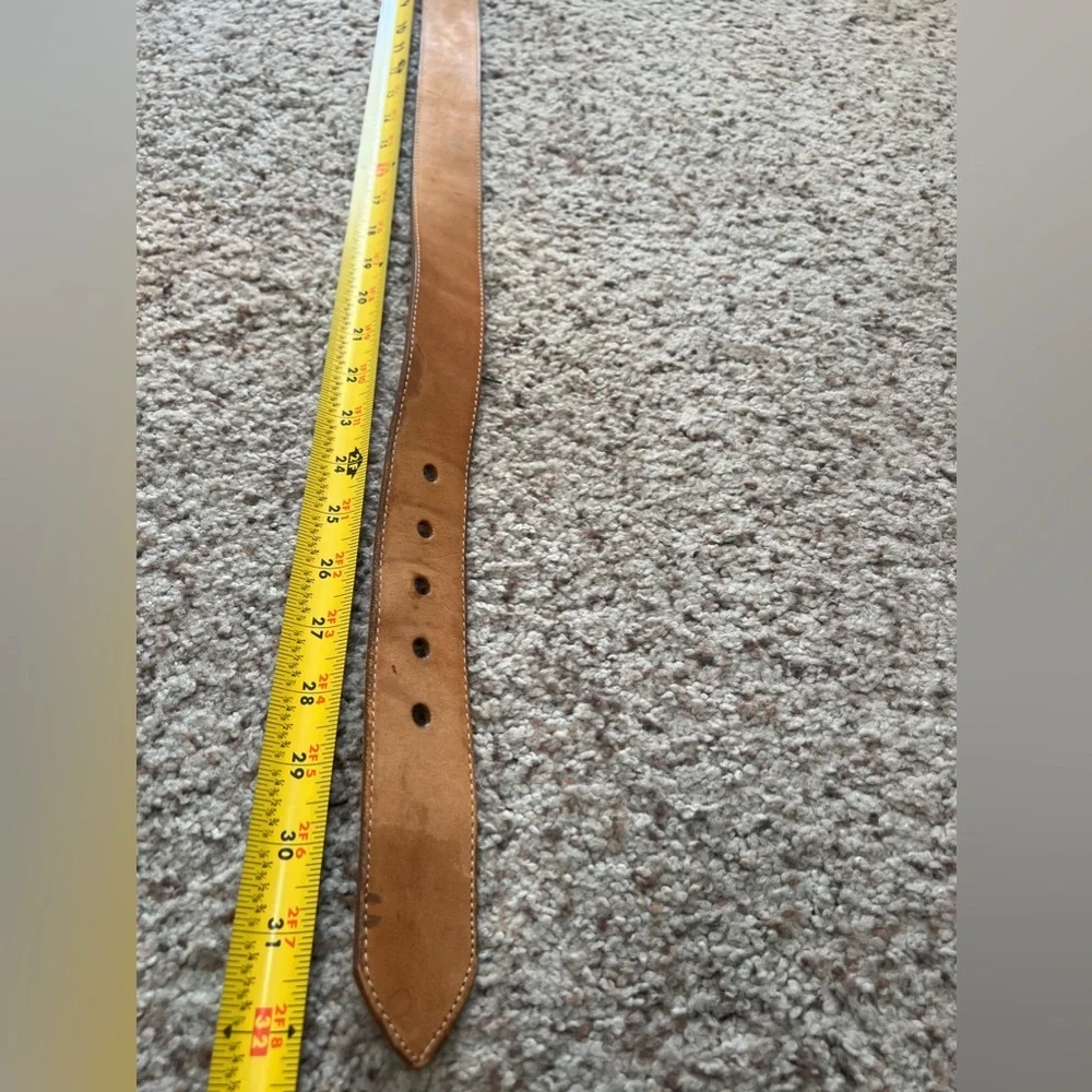 Brown‎ genuine leather belt